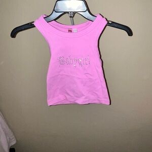 Forever 21 Pink Crop Top with Rhinestones